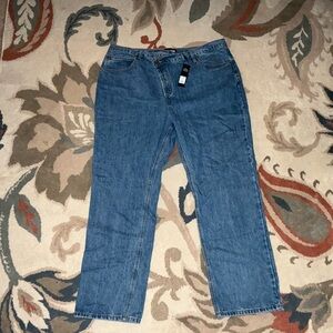 Plus Size Fashion Nova Crossover Waist Wide Leg Jeans Size 18 (Fits Like 16) NWT